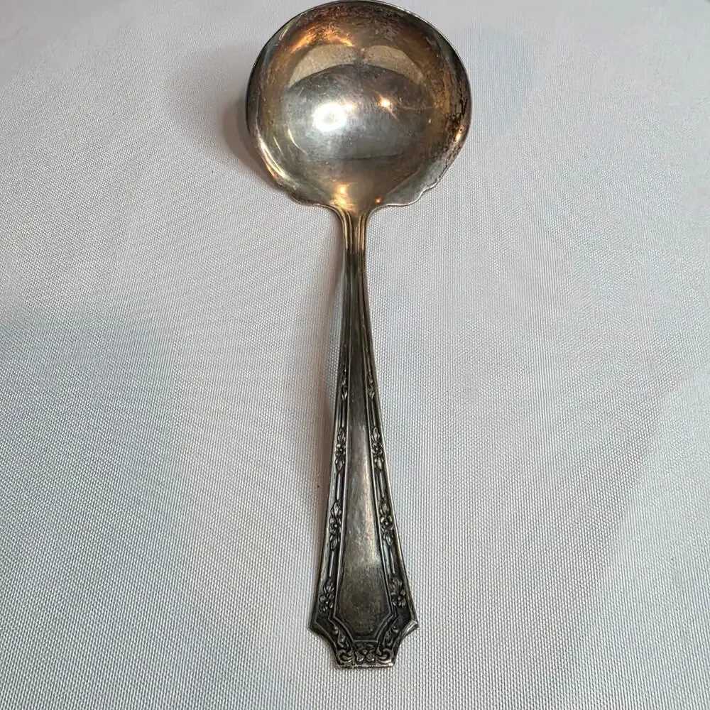 Fairfield Ladle Silver Plate Vintage Antique Serveware 7 Inch